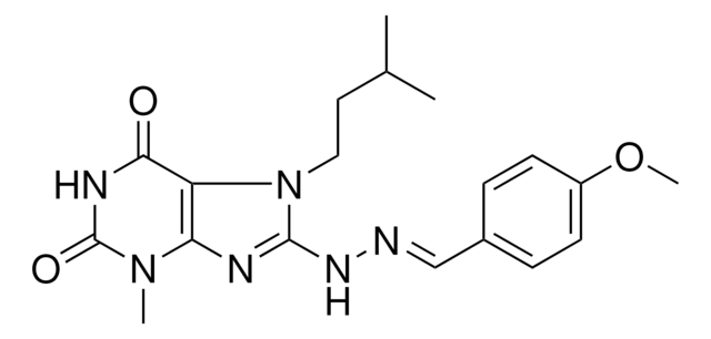 4-METHOXYBENZALDEHYDE (7-ISOPENTYL-3-METHYL-2,6-DIOXO-2,3,6,7-TETRAHYDRO-1H-PURIN-8-YL)HYDRAZONE AldrichCPR