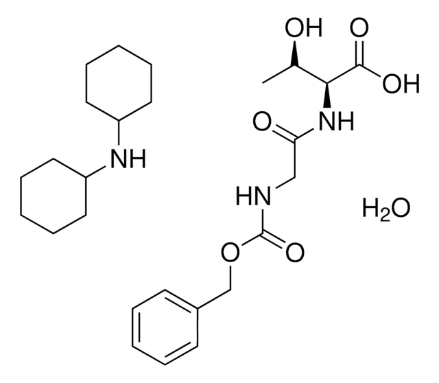 CARBOBENZYLOXYGLYCYL-L-THREONINE DICYCLOHEXYLAMINE SALT HYDRATE AldrichCPR