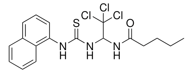 N-(2,2,2-TRICHLORO-1-(((1-NAPHTHYLAMINO)CARBOTHIOYL)AMINO)ETHYL)PENTANAMIDE AldrichCPR