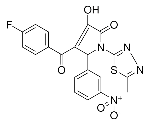 4-(4-FLUOROBENZOYL)-3-HYDROXY-1-(5-METHYL-1,3,4-THIADIAZOL-2-YL)-5-(3-NITROPHENYL)-1,5-DIHYDRO-2H-PYRROL-2-ONE AldrichCPR