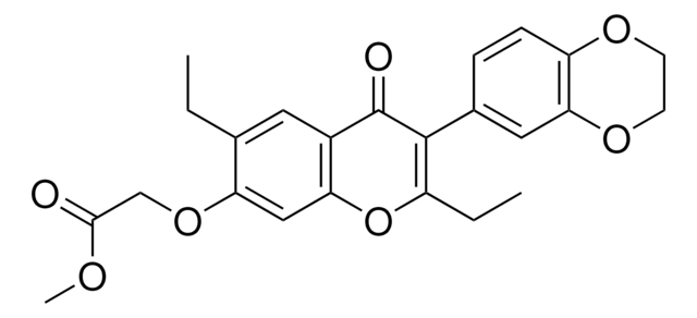 METHYL {[3-(2,3-DIHYDRO-1,4-BENZODIOXIN-6-YL)-2,6-DIETHYL-4-OXO-4H-CHROMEN-7-YL]OXY}ACETATE AldrichCPR