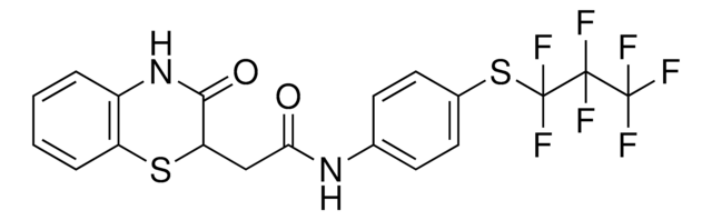 N-{4-[(1,1,2,2,3,3,3-HEPTAFLUOROPROPYL)SULFANYL]PHENYL}-2-(3-OXO-3,4-DIHYDRO-2H-1,4-BENZOTHIAZIN-2-YL)ACETAMIDE AldrichCPR