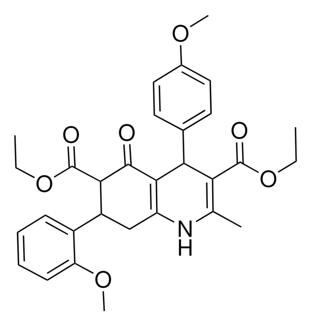 DIETHYL 7-(2-METHOXYPHENYL)-4-(4-METHOXYPHENYL)-2-METHYL-5-OXO-1,4,5,6,7,8-HEXAHYDRO-3,6-QUINOLINEDICARBOXYLATE AldrichCPR