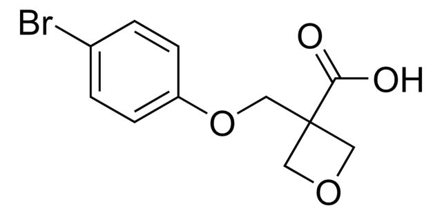 3-[(4-Bromophenoxy)methyl]-3-oxetanecarboxylic acid AldrichCPR