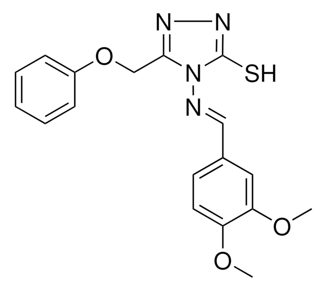 4-{[(E)-(3,4-DIMETHOXYPHENYL)METHYLIDENE]AMINO}-5-(PHENOXYMETHYL)-4H-1,2,4-TRIAZOLE-3-THIOL AldrichCPR