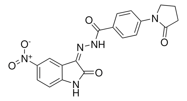 N'-[(3Z)-5-NITRO-2-OXO-1,2-DIHYDRO-3H-INDOL-3-YLIDENE]-4-(2-OXO-1-PYRROLIDINYL)BENZOHYDRAZIDE AldrichCPR