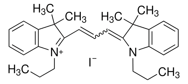 1,1&#8242;-Dipropyl-3,3,3&#8242;,3&#8242;-tetramethylindocarbocyanine iodide suitable for fluorescence, &#8805;98.0% (TLC)