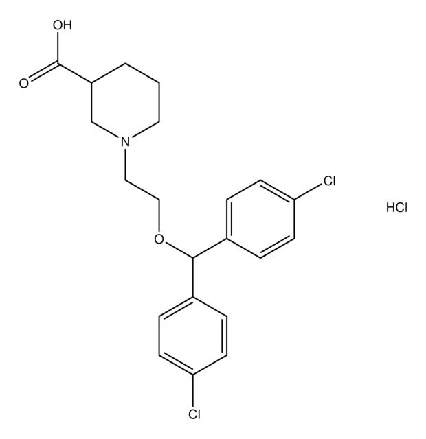 1-{2-[bis(4-chlorophenyl)methoxy]ethyl}-3-piperidinecarboxylic acid hydrochloride AldrichCPR