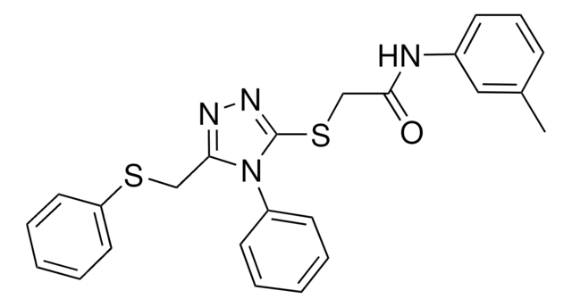 N-(3-METHYLPHENYL)-2-({4-PHENYL-5-[(PHENYLSULFANYL)METHYL]-4H-1,2,4-TRIAZOL-3-YL}SULFANYL)ACETAMIDE AldrichCPR