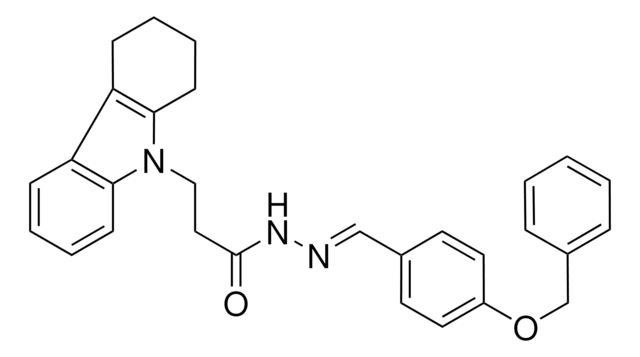 N'-{(E)-[4-(BENZYLOXY)PHENYL]METHYLIDENE}-3-(1,2,3,4-TETRAHYDRO-9H-CARBAZOL-9-YL)PROPANOHYDRAZIDE AldrichCPR