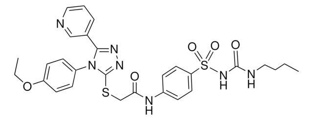 N-[4-({[(BUTYLAMINO)CARBONYL]AMINO}SULFONYL)PHENYL]-2-{[4-(4-ETHOXYPHENYL)-5-(3-PYRIDINYL)-4H-1,2,4-TRIAZOL-3-YL]SULFANYL}ACETAMIDE AldrichCPR