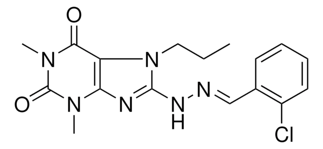 2-CHLOROBENZALDEHYDE (1,3-DIMETHYL-2,6-DIOXO-7-PROPYL-2,3,6,7-TETRAHYDRO-1H-PURIN-8-YL)HYDRAZONE AldrichCPR