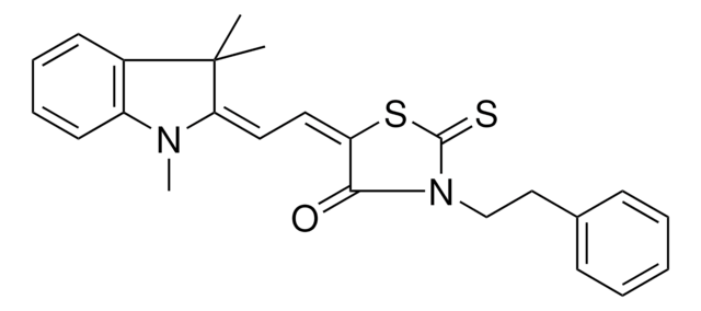 (5E)-3-(2-PHENYLETHYL)-2-THIOXO-5-[(2E)-2-(1,3,3-TRIMETHYL-1,3-DIHYDRO-2H-INDOL-2-YLIDENE)ETHYLIDENE]-1,3-THIAZOLIDIN-4-ONE AldrichCPR