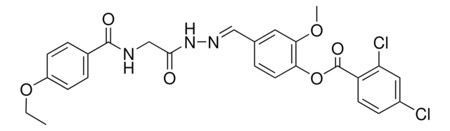 4-[(E)-({[(4-ETHOXYBENZOYL)AMINO]ACETYL}HYDRAZONO)METHYL]-2-METHOXYPHENYL 2,4-DICHLOROBENZOATE AldrichCPR