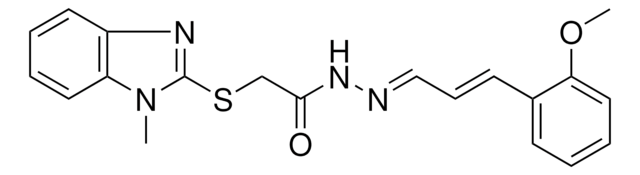 N'-[(E,2E)-3-(2-METHOXYPHENYL)-2-PROPENYLIDENE]-2-[(1-METHYL-1H-BENZIMIDAZOL-2-YL)SULFANYL]ACETOHYDRAZIDE AldrichCPR