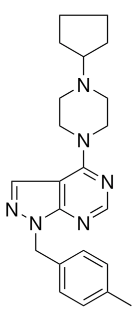 4-(4-CYCLOPENTYL-1-PIPERAZINYL)-1-(4-METHYLBENZYL)-1H-PYRAZOLO(3,4-D)PYRIMIDINE AldrichCPR