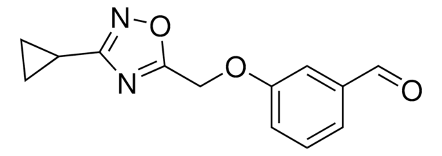 3-((3-Cyclopropyl-1,2,4-oxadiazol-5-yl)methoxy)benzaldehyde AldrichCPR