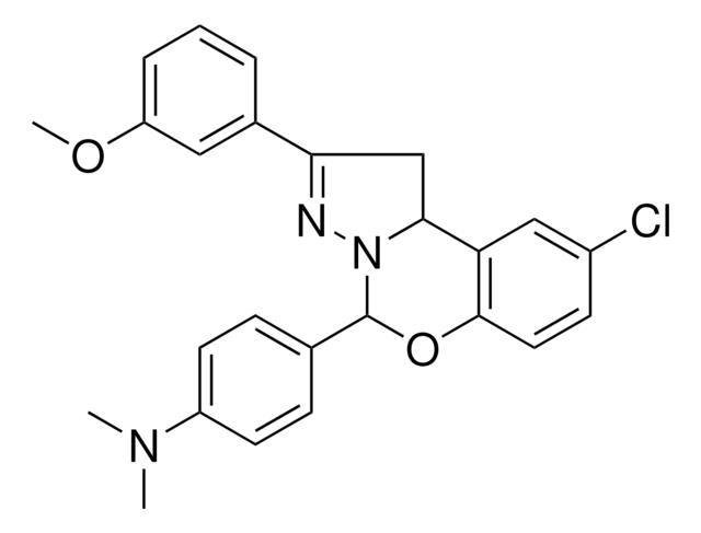 4-[9-CHLORO-2-(3-METHOXYPHENYL)-1,10B-DIHYDROPYRAZOLO[1,5-C][1,3]BENZOXAZIN-5-YL]-N,N-DIMETHYLANILINE AldrichCPR