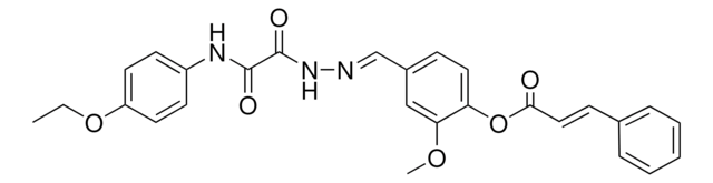 4-((E)-{[(4-ETHOXYANILINO)(OXO)ACETYL]HYDRAZONO}METHYL)-2-METHOXYPHENYL (2E)-3-PHENYL-2-PROPENOATE AldrichCPR