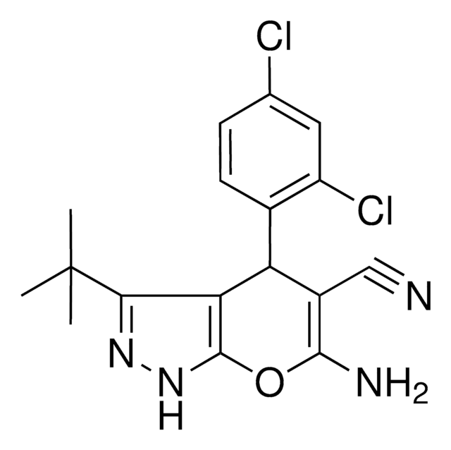 6-AMINO-3-TERT-BUTYL-4-(2,4-DICHLOROPHENYL)-1,4-DIHYDROPYRANO[2,3-C]PYRAZOLE-5-CARBONITRILE AldrichCPR