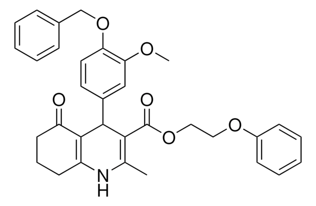 2-PHENOXYETHYL 4-[4-(BENZYLOXY)-3-METHOXYPHENYL]-2-METHYL-5-OXO-1,4,5,6,7,8-HEXAHYDRO-3-QUINOLINECARBOXYLATE AldrichCPR