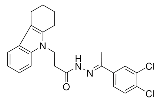 N'-[(E)-1-(3,4-DICHLOROPHENYL)ETHYLIDENE]-3-(1,2,3,4-TETRAHYDRO-9H-CARBAZOL-9-YL)PROPANOHYDRAZIDE AldrichCPR