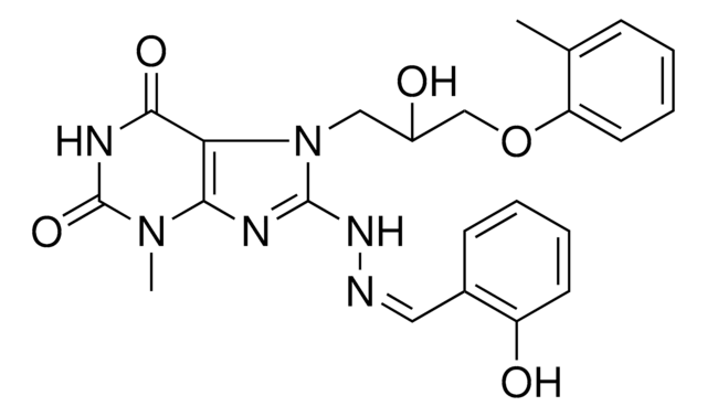 2-HYDROXYBENZALDEHYDE {7-[2-HYDROXY-3-(2-METHYLPHENOXY)PROPYL]-3-METHYL-2,6-DIOXO-2,3,6,7-TETRAHYDRO-1H-PURIN-8-YL}HYDRAZONE AldrichCPR