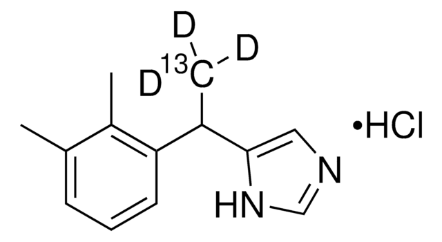 Medetomidine-13C,D3 hydrochloride solution 100&#160;&#956;g/mL in methanol ((as free base)), certified reference material, ampule of 1&#160;mL, Cerilliant&#174;