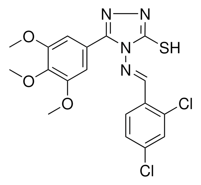 4-{[(E)-(2,4-DICHLOROPHENYL)METHYLIDENE]AMINO}-5-(3,4,5-TRIMETHOXYPHENYL)-4H-1,2,4-TRIAZOLE-3-THIOL AldrichCPR