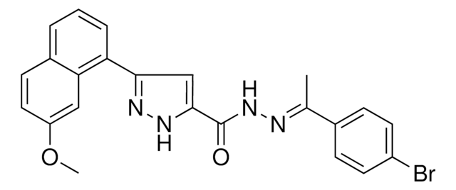 N'-[(E)-1-(4-BROMOPHENYL)ETHYLIDENE]-3-(7-METHOXY-1-NAPHTHYL)-1H-PYRAZOLE-5-CARBOHYDRAZIDE AldrichCPR