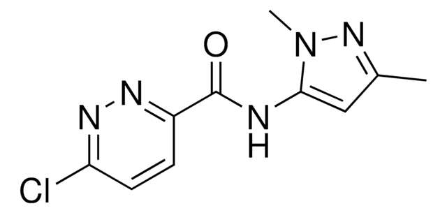 6-Chloro-N-(1,3-dimethyl-1H-pyrazol-5-yl)-3-pyridazinecarboxamide AldrichCPR