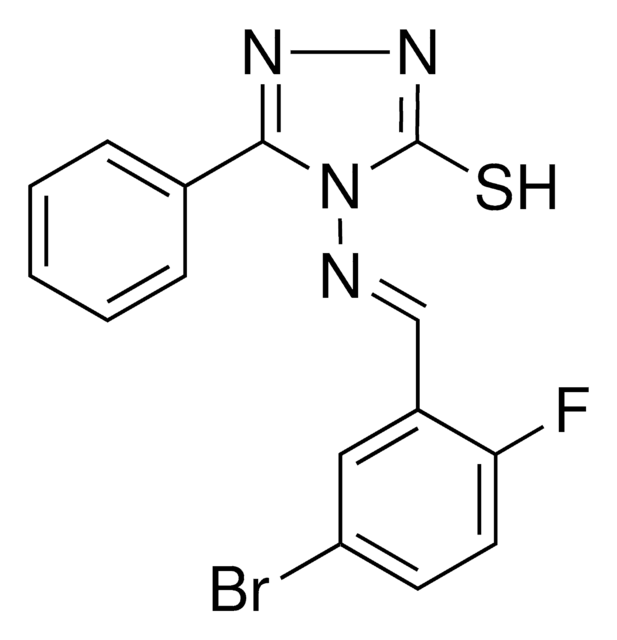 4-((5-BROMO-2-FLUOROBENZYLIDENE)AMINO)-5-PHENYL-4H-1,2,4-TRIAZOLE-3-THIOL AldrichCPR