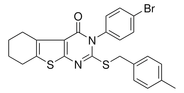 3-(4-BROMOPHENYL)-2-[(4-METHYLBENZYL)SULFANYL]-5,6,7,8-TETRAHYDRO[1]BENZOTHIENO[2,3-D]PYRIMIDIN-4(3H)-ONE AldrichCPR