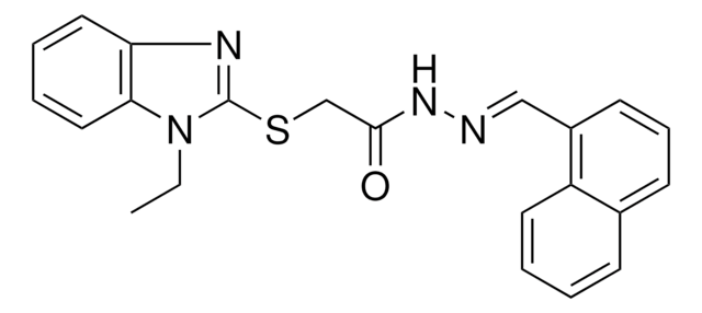 2-((1-ETHYL-1H-BENZIMIDAZOL-2-YL)THIO)-N'-(1-NAPHTHYLMETHYLENE)ACETOHYDRAZIDE AldrichCPR