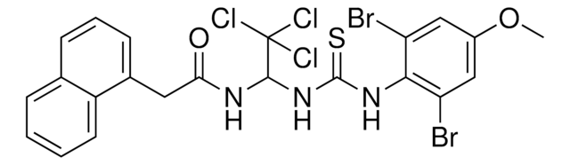 2-(1-NAPHTHYL)-N-(2,2,2-TRICHLORO-1-{[(2,6-DIBROMO-4-METHOXYANILINO)CARBOTHIOYL]AMINO}ETHYL)ACETAMIDE AldrichCPR