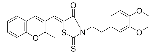 (5Z)-3-[2-(3,4-DIMETHOXYPHENYL)ETHYL]-5-[(2-METHYL-2H-CHROMEN-3-YL)METHYLENE]-2-THIOXO-1,3-THIAZOLIDIN-4-ONE AldrichCPR