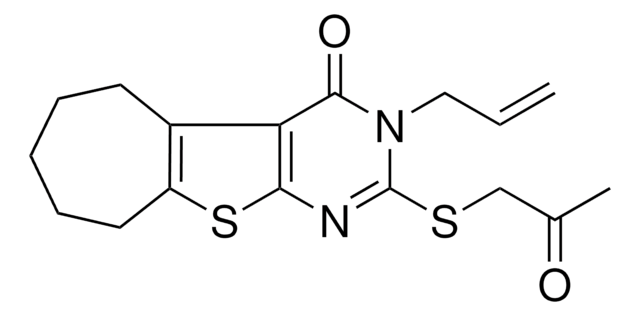 3-ALLYL-2-[(2-OXOPROPYL)SULFANYL]-3,5,6,7,8,9-HEXAHYDRO-4H-CYCLOHEPTA[4,5]THIENO[2,3-D]PYRIMIDIN-4-ONE AldrichCPR