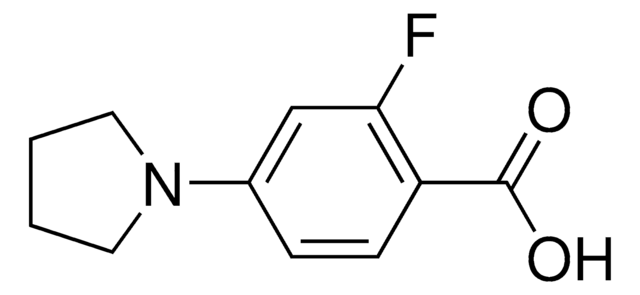 2-Fluoro-4-(1-pyrrolidinyl)benzoic acid