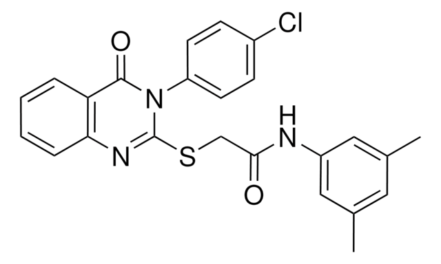 2-{[3-(4-CHLOROPHENYL)-4-OXO-3,4-DIHYDRO-2-QUINAZOLINYL]SULFANYL}-N-(3,5-DIMETHYLPHENYL)ACETAMIDE AldrichCPR