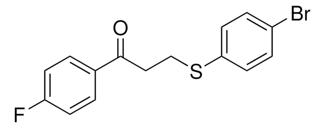 3-((4-BROMOPHENYL)SULFANYL)-1-(4-FLUOROPHENYL)-1-PROPANONE AldrichCPR