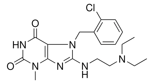 7-(2-CHLOROBENZYL)-8-{[2-(DIETHYLAMINO)ETHYL]AMINO}-3-METHYL-3,7-DIHYDRO-1H-PURINE-2,6-DIONE AldrichCPR