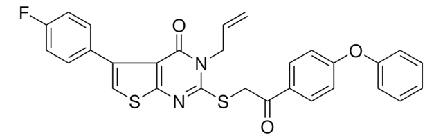 3-ALLYL-5-(4-FLUOROPHENYL)-2-{[2-OXO-2-(4-PHENOXYPHENYL)ETHYL]SULFANYL}THIENO[2,3-D]PYRIMIDIN-4(3H)-ONE AldrichCPR