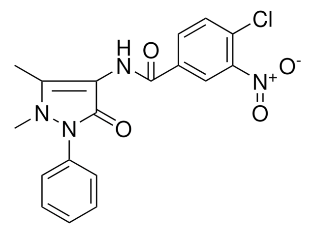 4-CL-N-(1,5-DIMETHYL-3-OXO-2-PH-2,3-DIHYDRO-1H-PYRAZOL-4-YL)-3-NITRO-BENZAMIDE AldrichCPR