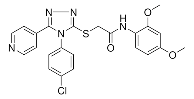 2-{[4-(4-CHLOROPHENYL)-5-(4-PYRIDINYL)-4H-1,2,4-TRIAZOL-3-YL]SULFANYL}-N-(2,4-DIMETHOXYPHENYL)ACETAMIDE AldrichCPR