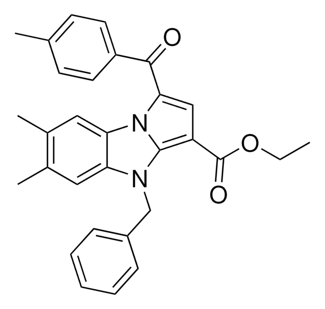 ETHYL 4-BENZYL-6,7-DIMETHYL-1-(4-METHYLBENZOYL)-4H-PYRROLO(1,2-A)BENZIMIDAZOLE-3-CARBOXYLATE AldrichCPR