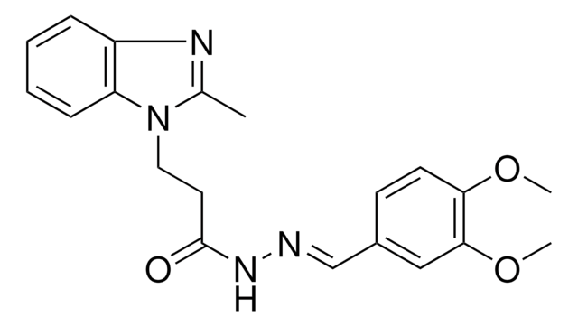 N'-(3,4-DIMETHOXYBENZYLIDENE)-3-(2-METHYL-1H-BENZIMIDAZOL-1-YL)PROPANOHYDRAZIDE AldrichCPR