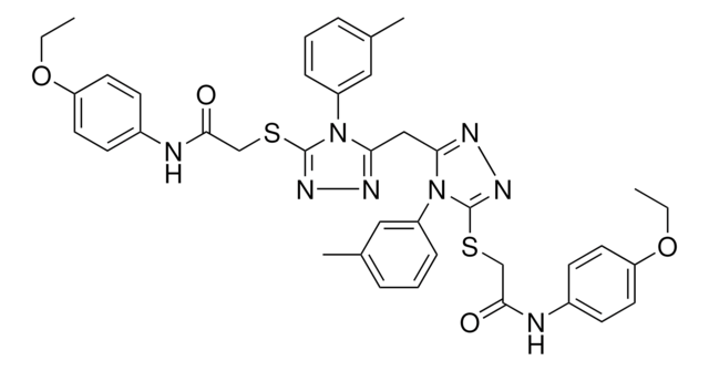 2-{[5-{[5-{[2-(4-ETHOXYANILINO)-2-OXOETHYL]SULFANYL}-4-(3-METHYLPHENYL)-4H-1,2,4-TRIAZOL-3-YL]METHYL}-4-(3-METHYLPHENYL)-4H-1,2,4-TRIAZOL-3-YL]SULFANYL}-N-(4-ETHOXYPHENYL)ACETAMIDE AldrichCPR