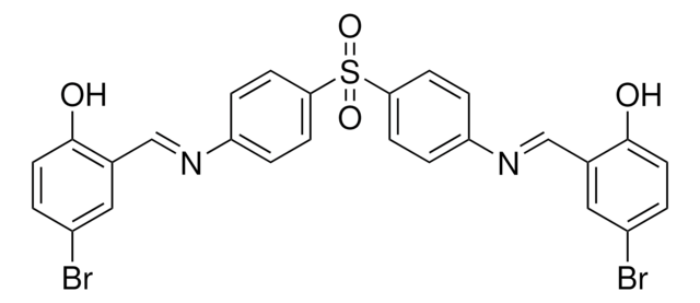 4-BROMO-2-[(E)-({4-[(4-{[(E)-(5-BROMO-2-HYDROXYPHENYL)METHYLIDENE]AMINO}PHENYL)SULFONYL]PHENYL}IMINO)METHYL]PHENOL AldrichCPR