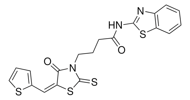 N-(1,3-BENZOTHIAZOL-2-YL)-4-[(5E)-4-OXO-5-(2-THIENYLMETHYLENE)-2-THIOXO-1,3-THIAZOLIDIN-3-YL]BUTANAMIDE AldrichCPR