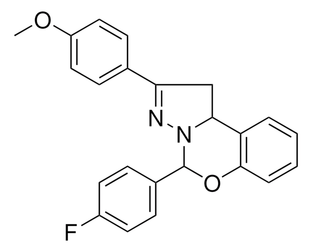 5-(4-F-PHENYL)-2-(4-METHOXYPHENYL)-1,10B-DIHYDROPYRAZOLO(1,5-C)(1,3)BENZOXAZINE AldrichCPR